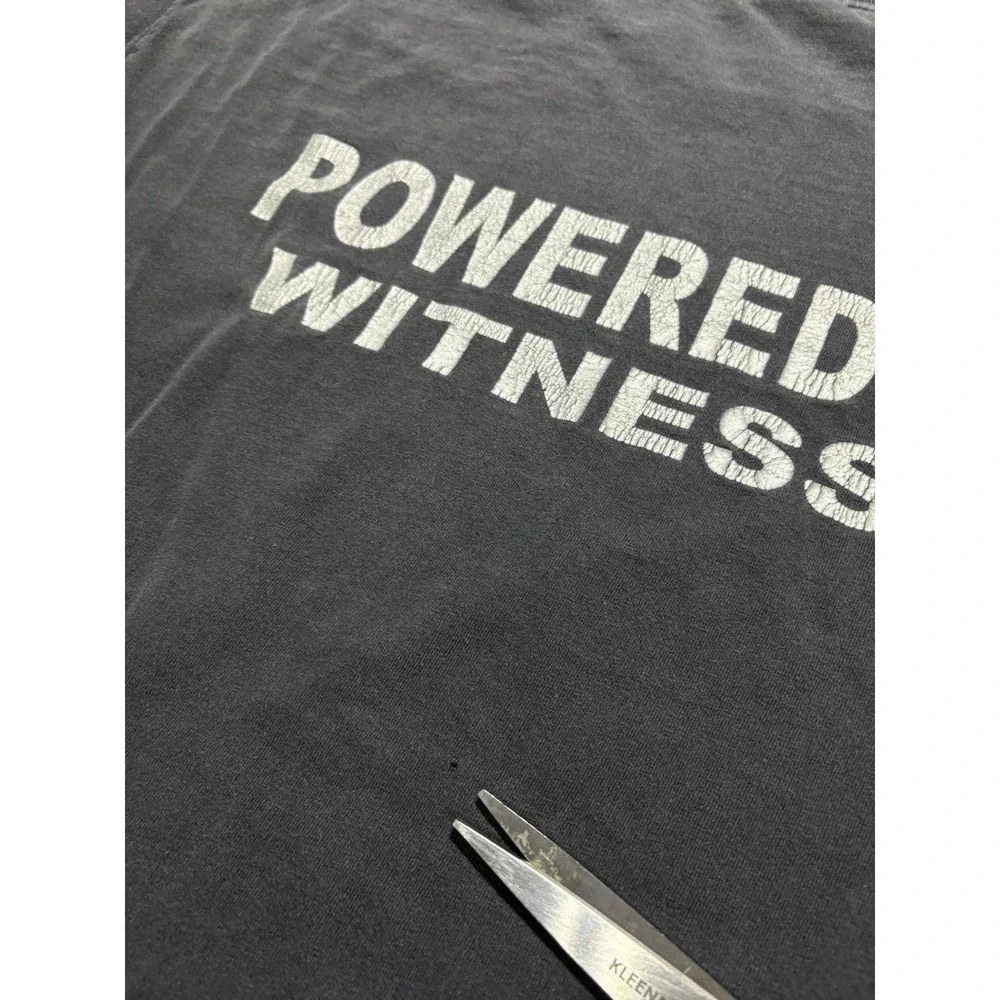 Vintage Acts 1:8 Bible Verse T-Shirt Men's XL Christian Jesus Faded Black 90s